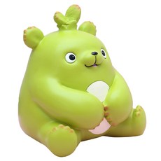 迷你Tinne綠色肌肉熊存錢筒 大, 混色, 1個