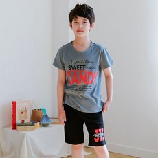 잭키드 남아용 통기성 스윗 반팔티