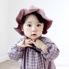 ALOHAJ 嬰兒棉質漁夫帽