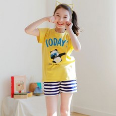 jackid 女童透氣大熊貓MI短褲套裝