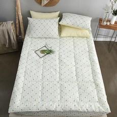 I'm Living 泡泡紗印花床墊, 鮮葉