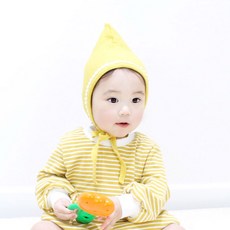 알로하제이 무지 폼폼 아기요정모자