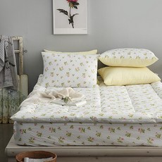 I'm Living 泡泡紗印花床墊, 玫瑰花