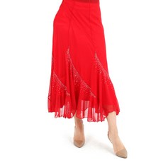 dancedome Belly批發商城 旋風裙 肚皮舞服 LDS2500, 紅色