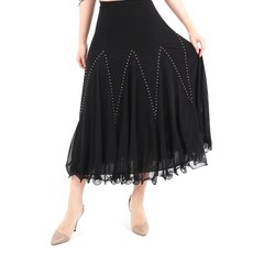 Belly批發商城 8片式V字型網紗裙 肚皮舞服 LDS2700, 黑色