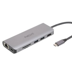 Nextu EZNEXT UBICUOS Type C to HDMI 多功能讀卡機, NEXT 326TCH-DX, 混合顏色