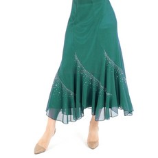 dancedome 旋風裙 肚皮舞服 LDS2500, 綠色