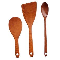ACACIA 木製鍋鏟+迷你料理湯匙+飯勺, 單色
