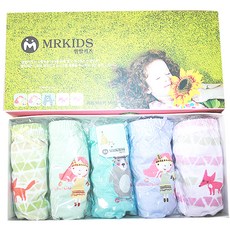 MRKIDS 女孩童民族女孩3角褲組 5入