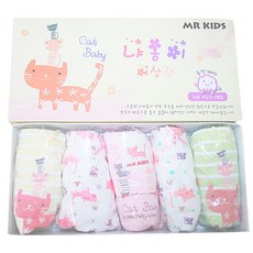 MRKIDS 女孩童3角內褲5入組 貓