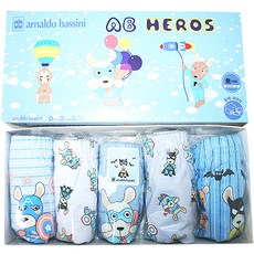 arnaldo bassini 男童無螢光三角內褲5件組 叮咚噹英雄們