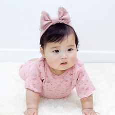 ALOHAJ 嬰兒蝴蝶結髮帶