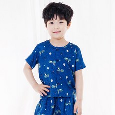 캐릭토피아 키즈라인 아동용 냉감 피크닉 인견 잠옷 상하세트