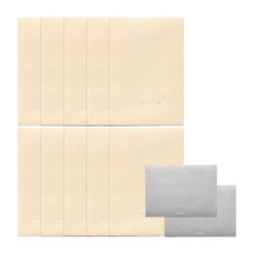 walgadaks 幸福明信片+信封袋 10入+圓形貼紙 銀色 12入, 淺褐色的, 1套