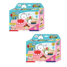 모닝글로리 5000 말랑 케이크 플레이도우 클레이 2p, 혼합 색상, 181g