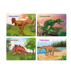 Geurinkijeu Yeondupang 恐龍拼圖4入組, 1套, 49件