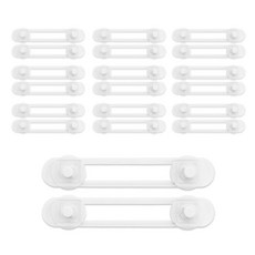 아이엘 다용도 잠금장치 12cm, 화이트, 20개