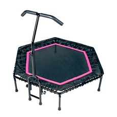 핏분 헥사곤 6각 트램폴린 + 여분 로프 8p, 핑크