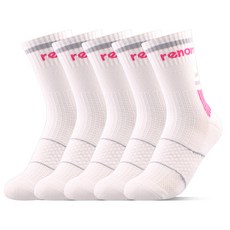 renoma 女性 I型 運動腳背加壓襪, 白色, 5個
