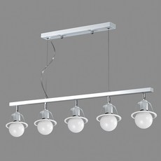 샛별하우스 5등 펜던트조명 국내산 LUYN86-013, 화이트