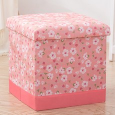 Easy Warm美麗花朵收納椅 38*38*38cm, 粉色的