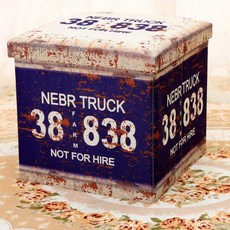 簡單溫暖的複古圖像存儲椅 38 x 38 x 38cm, A-3