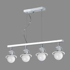 Saetbyeol House 4燈吊燈照明 韓國產 LUYN86-013, 白色的