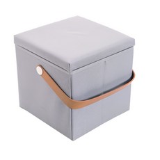 이지웜 손잡이 수납의자 30 x 30 x 30 cm, 그레이, 1개