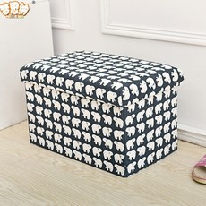 簡易保暖新圖案收納椅 49*31*31cm, 北極熊