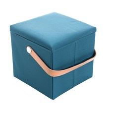 이지웜 손잡이 수납의자 30 x 30 x 30 cm, 블루, 1개