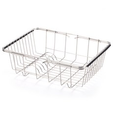 Market Pio 不鏽鋼餐具瀝水架 1層 碗盤架型, 混色, 1個