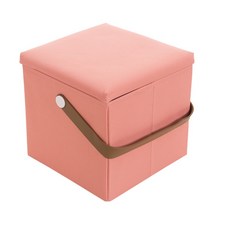 Easyworm 手柄儲物椅 30 x 30 x 30cm, 粉色的