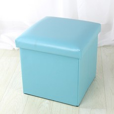 易暖自然色儲物椅 30 x 30 x 30cm, 藍色