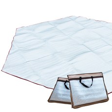 ALTTEURI 戶外用六角形防水地墊+收納袋, 銀