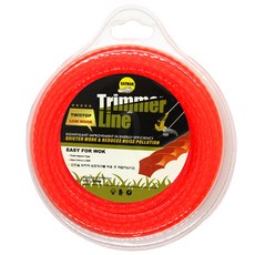 CAYMAN 割草機尼龍繩 方形麻花捲 2.4mm x 50m 割草機, 1個