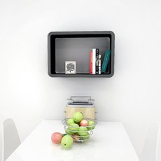 CUBICS 素色壁掛式收納櫃 B3047, 一級, 黑色