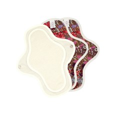 Lohan Vermint 棉質帶翼小號月經墊, 3片, 1個, 小型