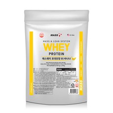 MASS96 乳清 95 蛋白補充劑香蕉味, 1.7kg, 1包
