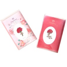 Tooyoung Design 康乃馨祝賀胸針 + 卡片, 隨機出貨, 2套