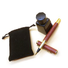 迷你翡翠豪華木筆風格黑色毛筆套裝, 混色, 1套