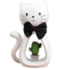 Minittine貓咪設計存錢筒 大, 白色的, 1個