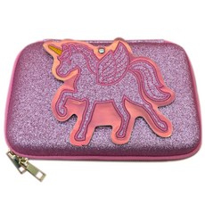 旋轉鏡設計化妝包, 粉紅色, 1個