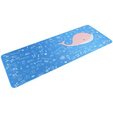Tod'ia 多款卡通鍵盤滑鼠長桌墊 700 x 300 x 4 mm, 鯨魚, 1個