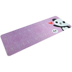 토디아 버라이어티 카툰 키보드 마우스 장패드 800 x 300 x 4 mm, 팬더퍼플, 1개