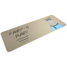 토디아 버라이어티 카툰 키보드 마우스 장패드 800 x 300 x 4 mm, 페어리곰, 1개