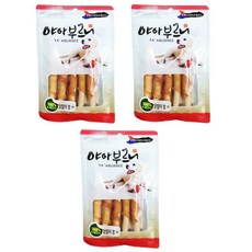 야아부르니 국내산 강아지 수제간식, 닭말이껌맛, 90g, 3개 닭말이껌맛, 90g, 3개