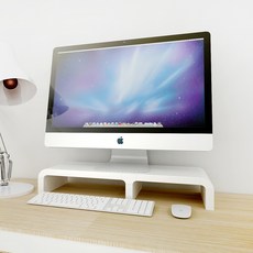 큐빅스 2 모니터받침대 3021 L타입, 화이트