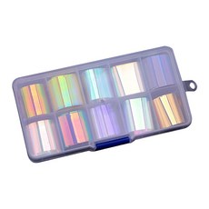 金屬膠捲美甲貼片膜 10款入, 5, 1套