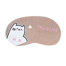 Easy Warm PAWSOME涼感眼罩 棕色, 1件, 1個
