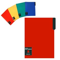 Morning Glory 1700 雙色口袋拉鍊文件, 隨機發貨, 5件